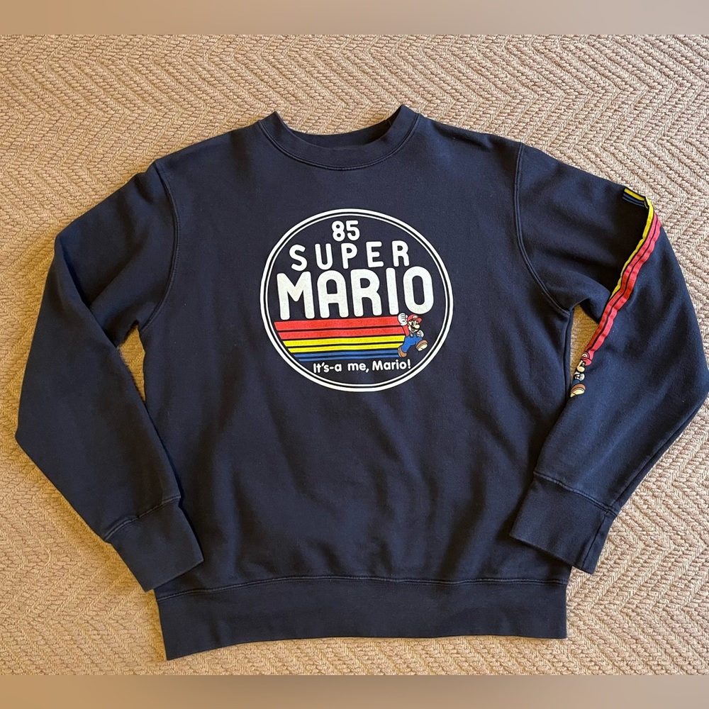 Super Mario Crew Neck Sweatshirt